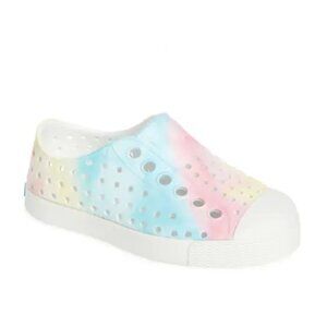 NATIVE Shoes Kids' Jefferson Water Friendly Slip-On Sneaker in Pastel Tie Dye